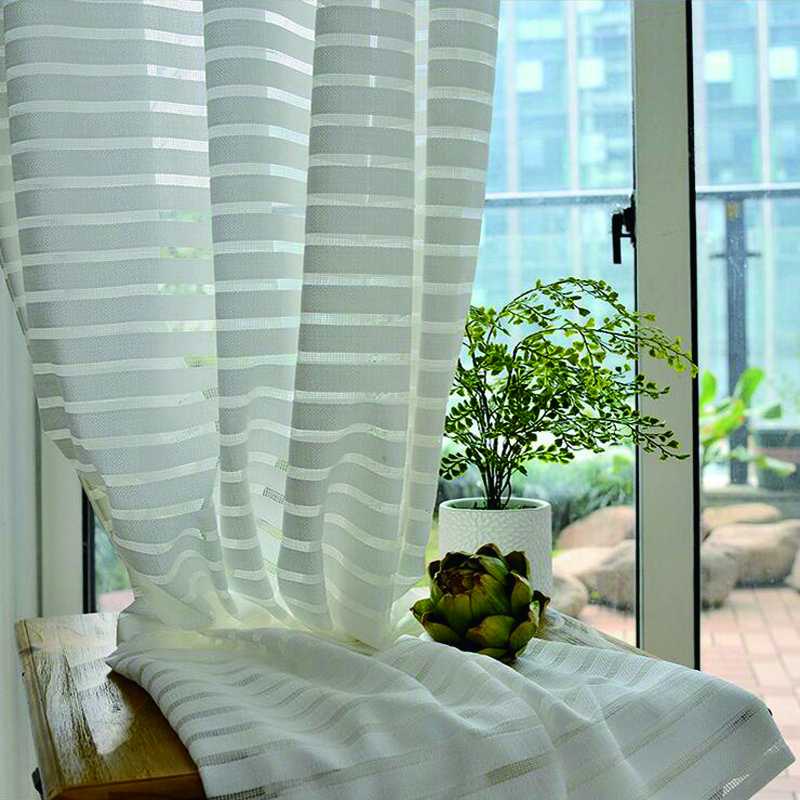 Stripe Cotton Curtains for Bedroom