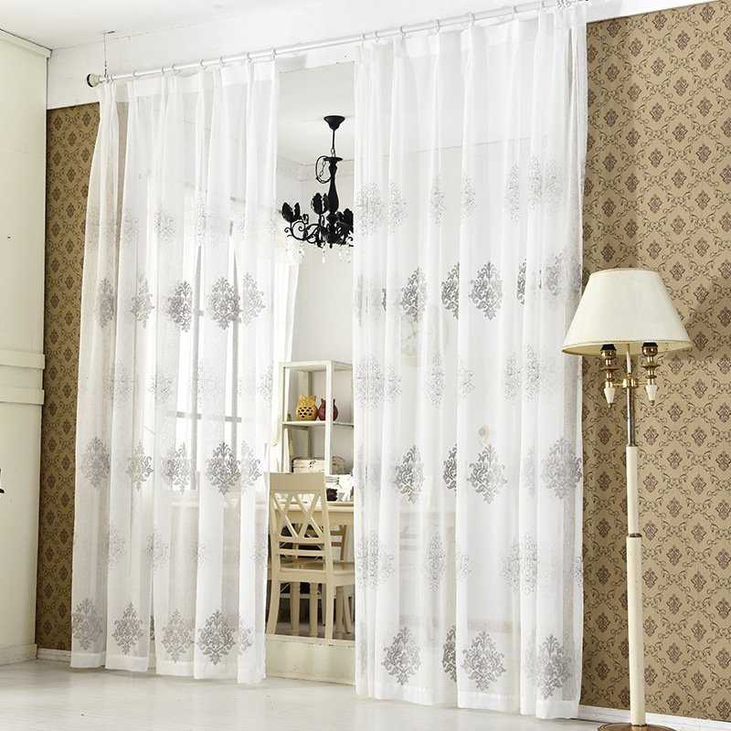 Oriental Ornament Embroideredy Curtains
