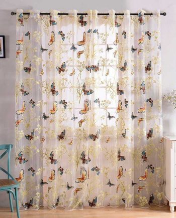 Curtains with Butterfly for Bedroom