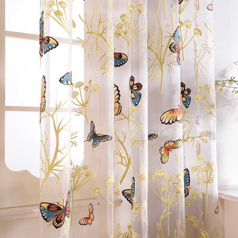 Curtains with Butterfly for Bedroom