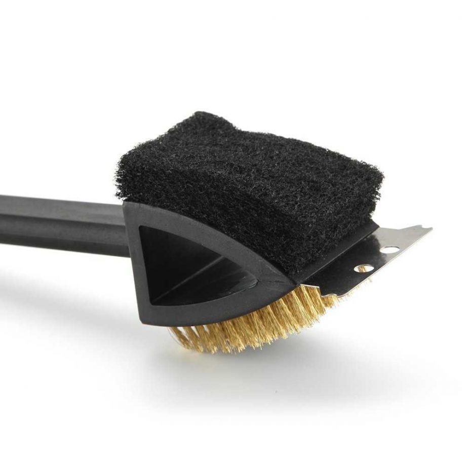 3 in 1 Long Handle Grill Brush
