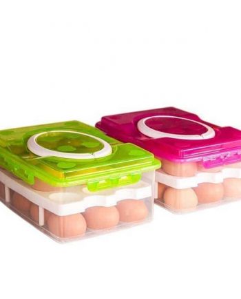 Capacious 2-Tiers Plastic Eggs Storage Box