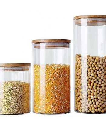 Vacuum Glass Storage Jars for Kitchen