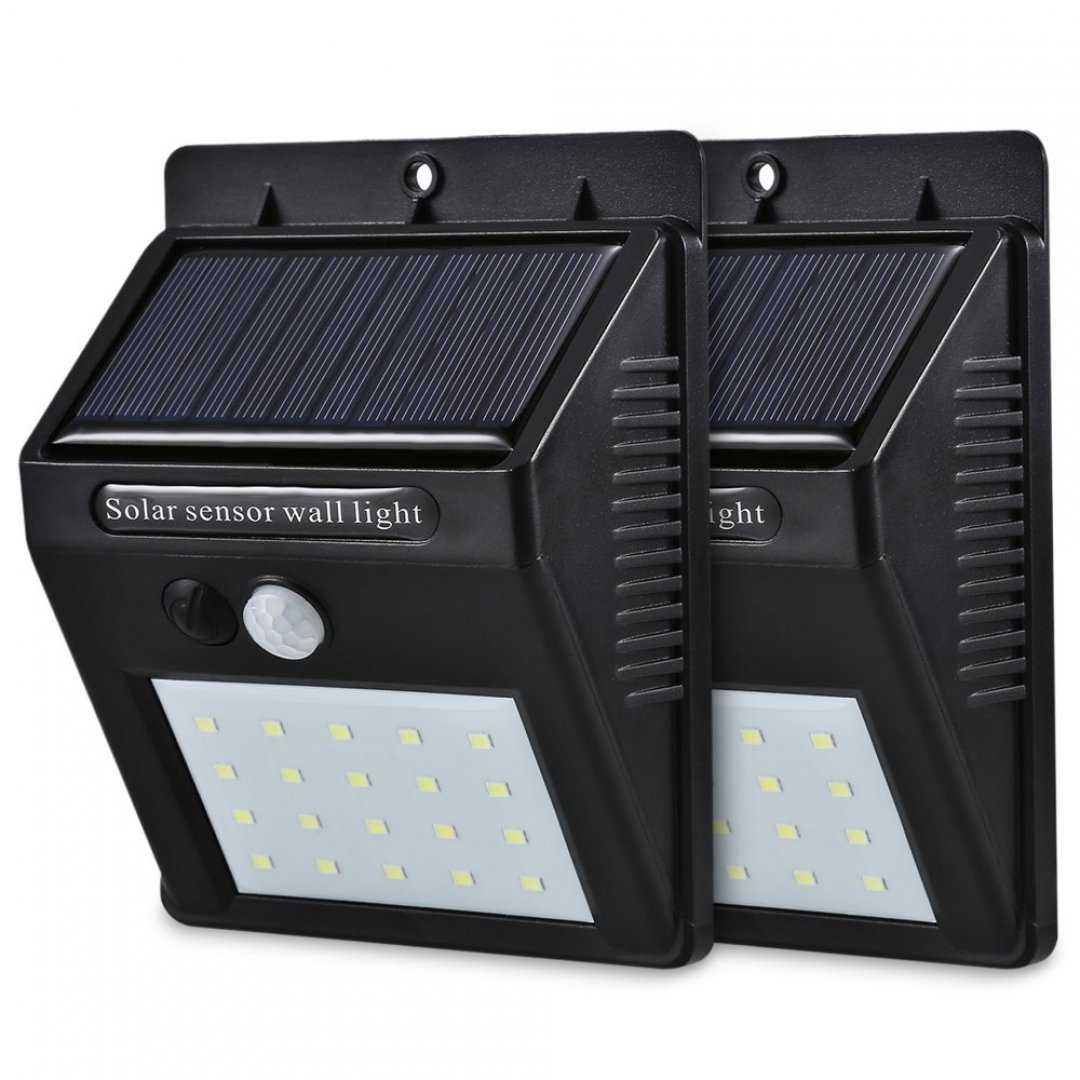 Solar Power PIR LED Wall Garden Light - ShopHomy