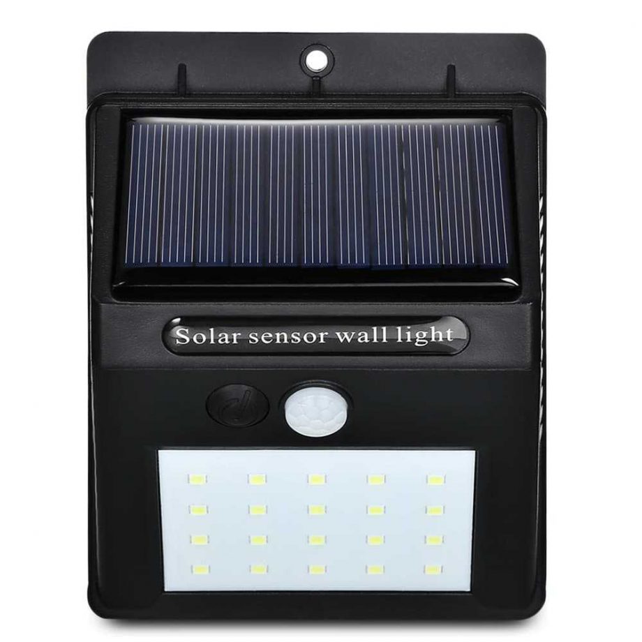 Solar Power PIR LED Wall Garden Light