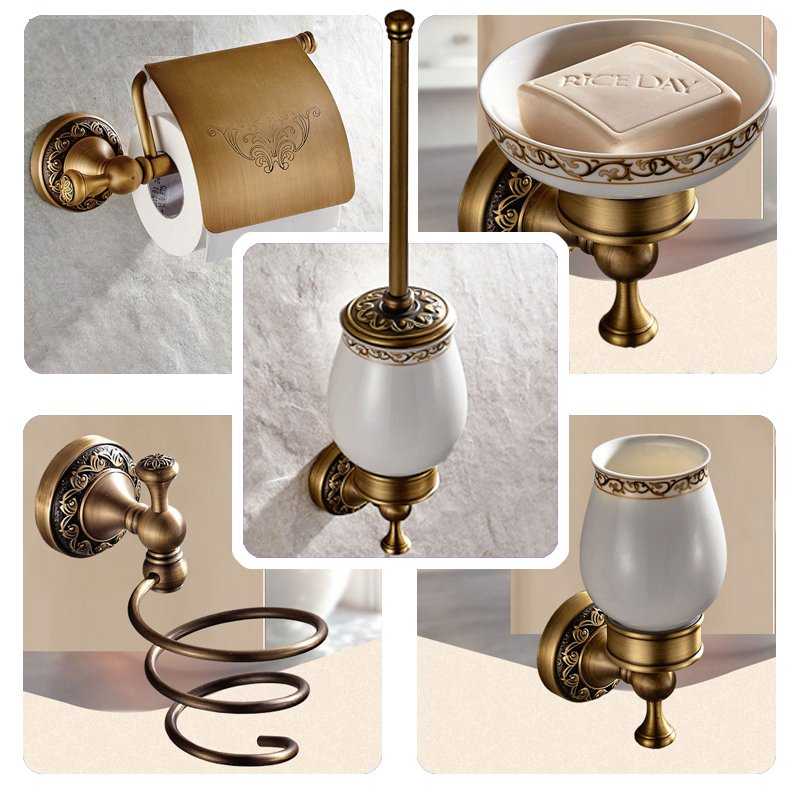 Vintage Elegant Brass Tap for Bathroom