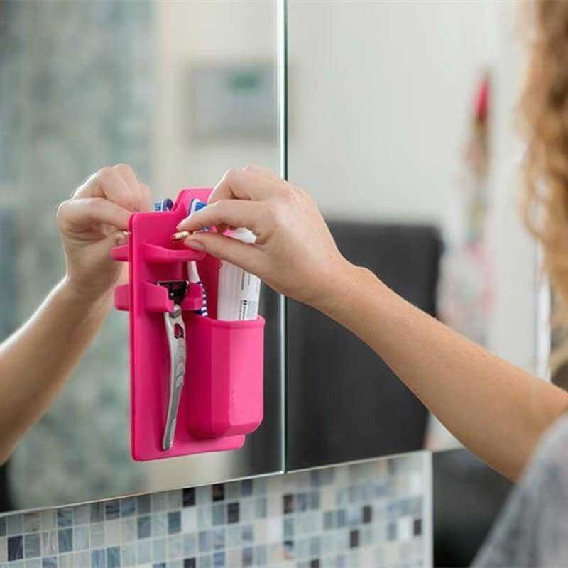 Self-Adhesive Bathroom Storage Toothbrush Holder