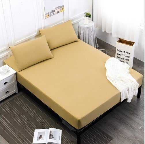 Solid Color Waterproof Mattress Cover