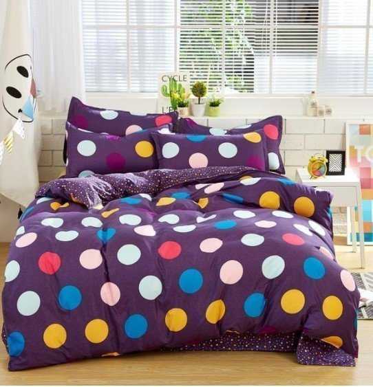 Colorful Geometric Pattern Cotton Bedding Set