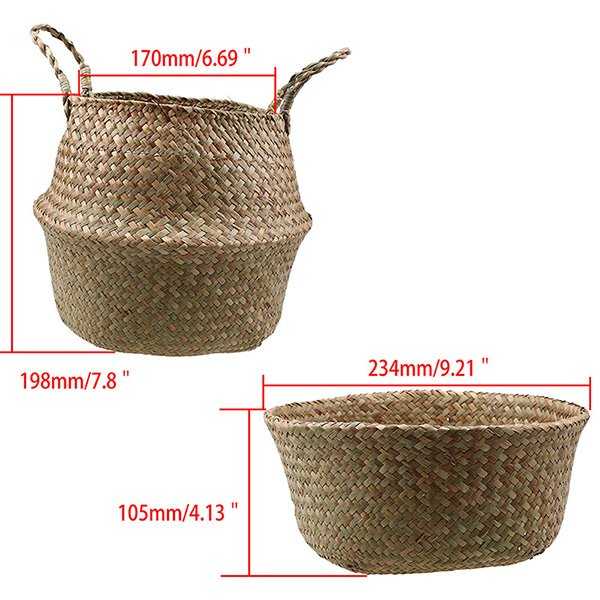 Rattan Foldable Laundry Hamper - ShopHomy