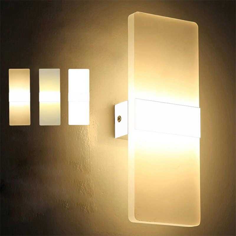 Mini LED Acrylic Bedroom Wall Lamp