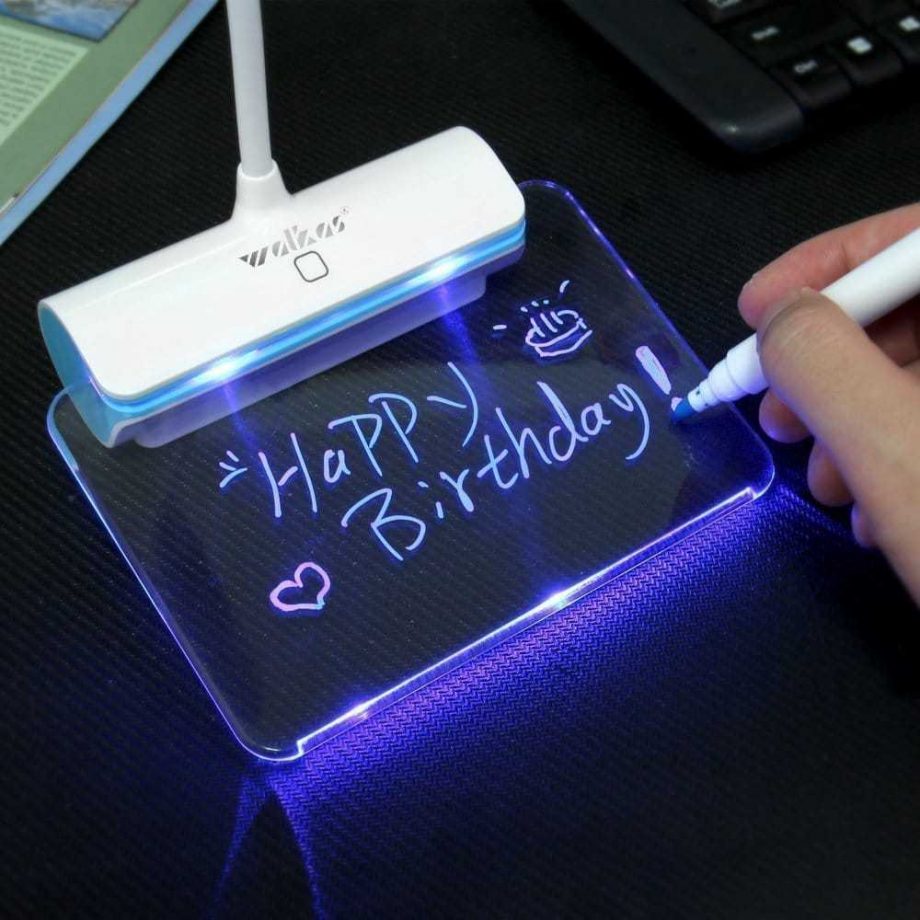 Rechargeable LED Lamp with Message Board