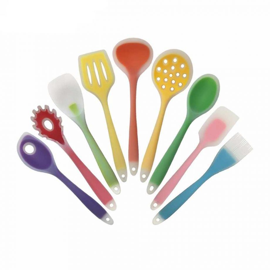 Eco-Friendly Colorful Silicone Kitchen Cooking Utensils