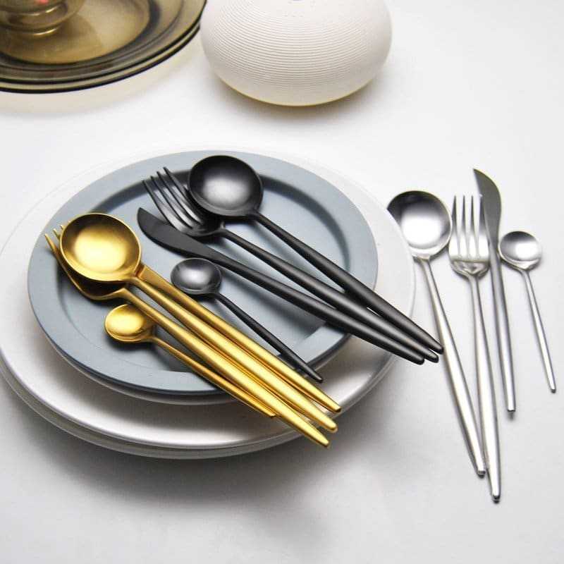 Colorful Stainless Steel Dinnerware Sets