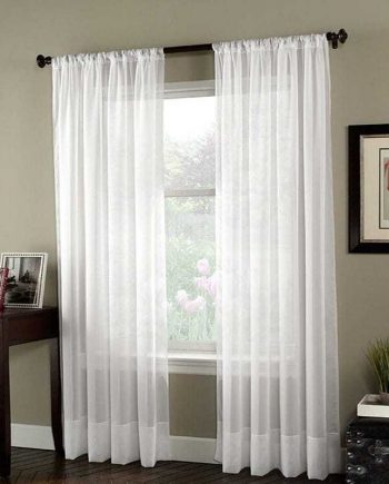 White Tulle Curtains for Bedroom