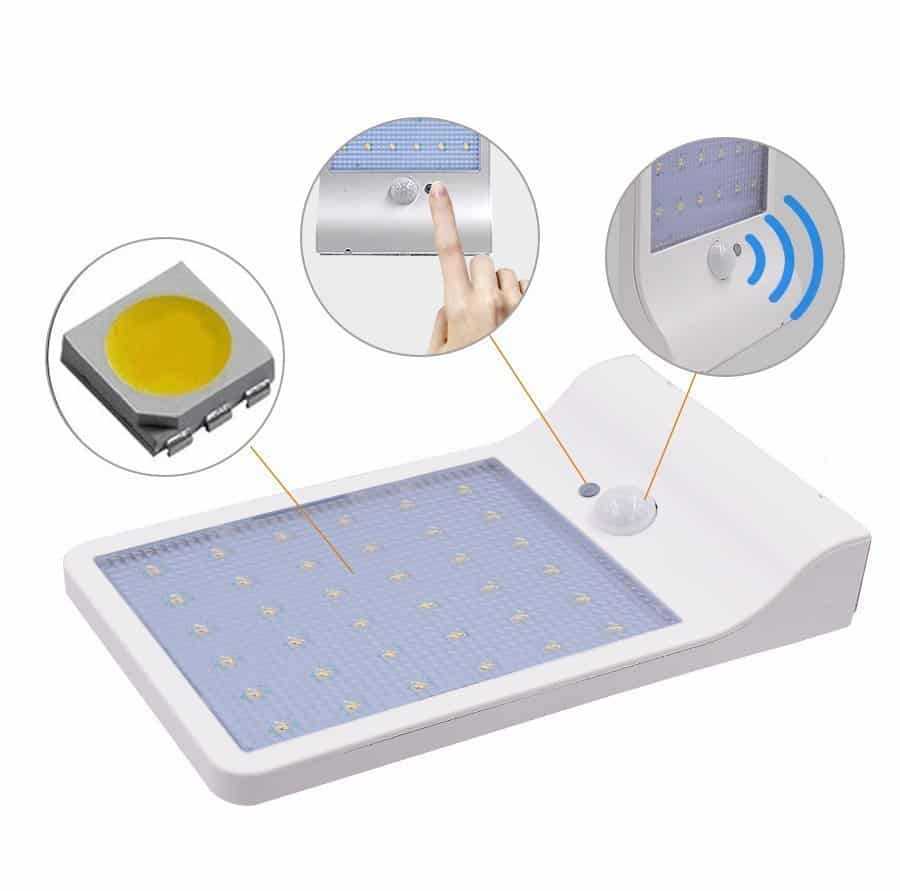 PIR Motion Sensor 36 LEDs Solar Power Light