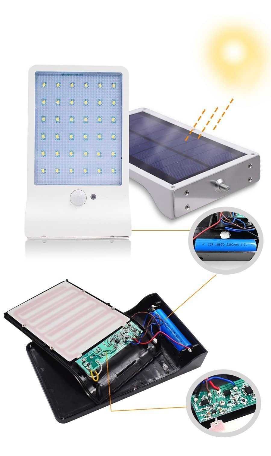 PIR Motion Sensor 36 LEDs Solar Power Light