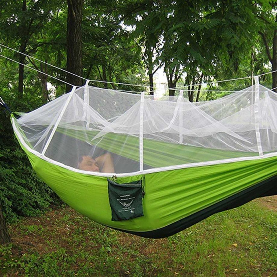 Outdoor Portable Comfortable Durable Hammock with Mosquito Net