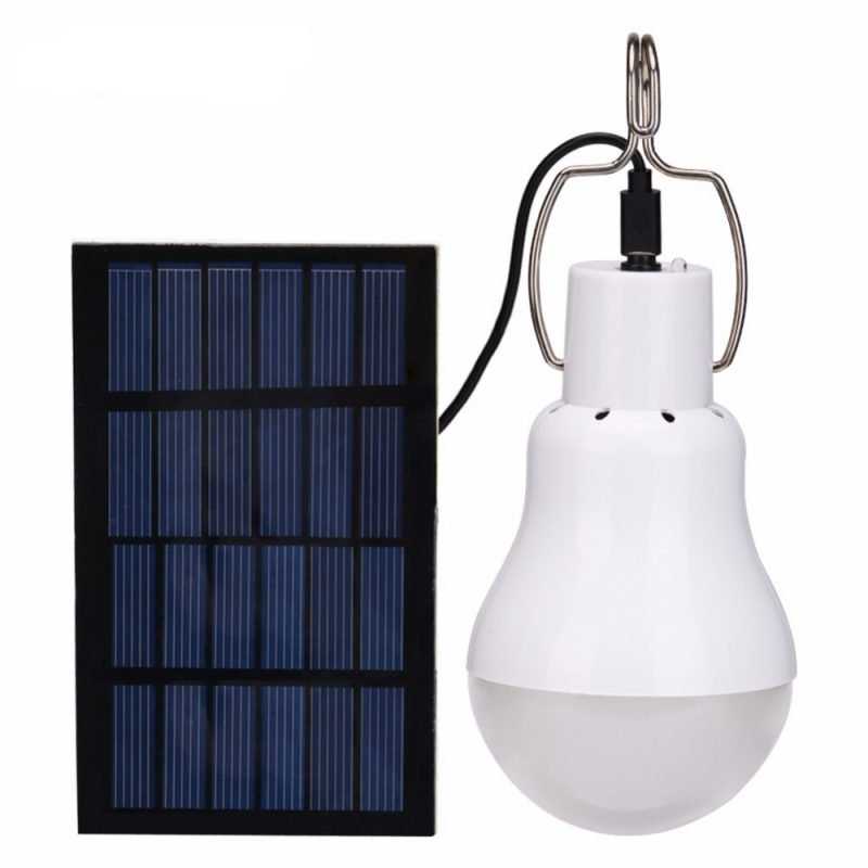 Portable LED Lamp with Solar Panel - ShopHomy