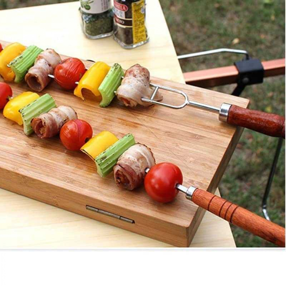 Wood Handle Barbecue Fork With Storage Bag