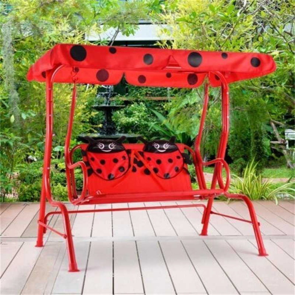 Patio Swing Bench with Canopy