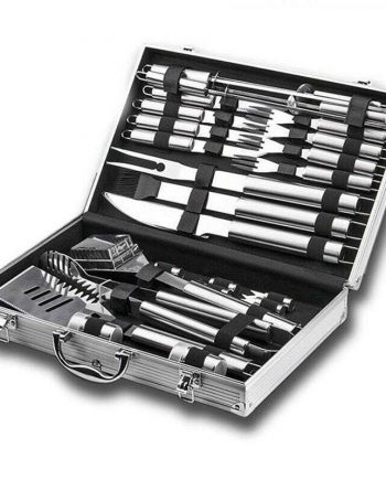 Stainless Steel BBQ Tools Set With Aluminum Box