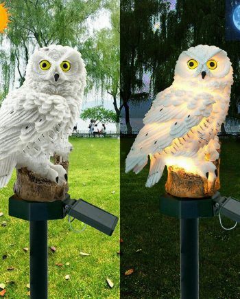 Solar Powered Waterproof Owl Garden Light