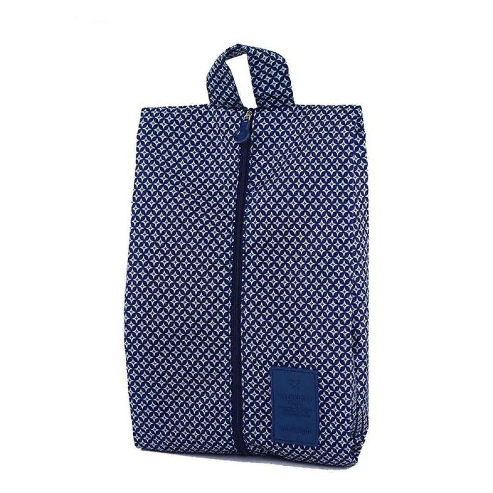 Convenient Waterproof Nylon Portable Travel Shoe Storage Bag Pouch with Zip